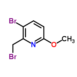 3-Bromo-2-(bromomethyl)-6-methoxypyridine Structure