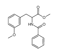 methyl N-benzoyl-3-(3-methoxyphenyl)alaninate结构式