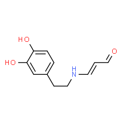 2-Propenal, 3-[[2-(3,4-dihydroxyphenyl)ethyl]amino]- (9CI) Structure