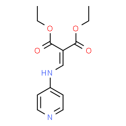 1,3-diethyl 2-{[(pyridin-4-yl)amino]methylidene}propanedioate Structure