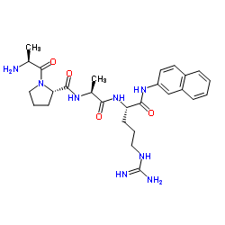 H-Ala-Pro-Ala-Arg-βNA结构式