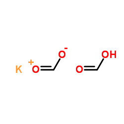 potassium formate-formic acid (1:1) structure