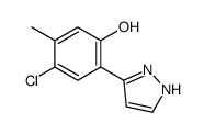 4-Chloro-5-methyl-2-(1H-pyrazol-5-yl)phenol picture