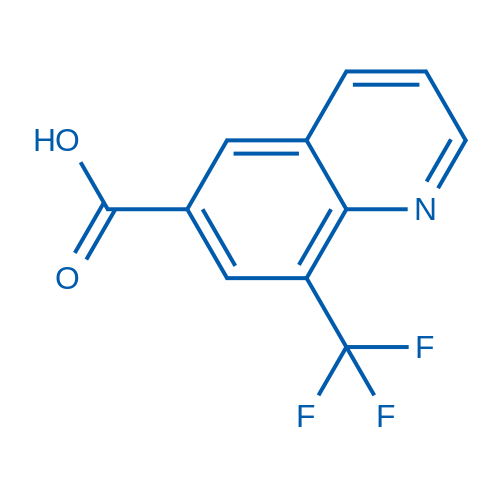 8-(Trifluoromethyl)quinoline-6-carboxylic acid structure