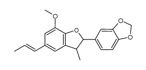 5-(7-methoxy-3-methyl-5-propenyl-2,3-dihydro-benzofuran-2-yl)-benzo[1,3]dioxole Structure