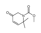 1(2H)-Pyridinecarboxylic acid,5,6-dihydro-2,2-dimethyl-5-oxo-,methyl ester结构式