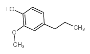 2-甲氧基-4-丙基苯酚结构式