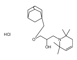 1-(1-adamantylmethoxy)-3-(2,2,6,6-tetramethyl-3H-pyridin-1-yl)propan-2-ol,hydrochloride Structure