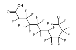 11-Chloro-2,2,3,3,4,4,5,5,6,6,7,7,8,8,9,9,10,10,11,11-icosafluoro undecanoic acid结构式