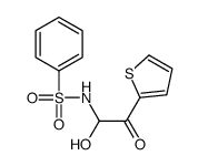 N-(1-hydroxy-2-oxo-2-thiophen-2-ylethyl)benzenesulfonamide Structure