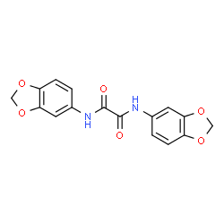 N,N'-bis(1,3-benzodioxol-5-yl)ethanediamide structure