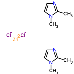 dichlorobis(1,2-dimethyl-1H-imidazole-N3)zinc structure