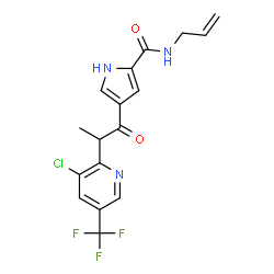 N-ALLYL-4-(2-[3-CHLORO-5-(TRIFLUOROMETHYL)-2-PYRIDINYL]PROPANOYL)-1H-PYRROLE-2-CARBOXAMIDE structure