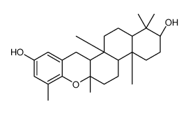 4,4,8-Trimethyl-16,24-cyclo-D(17a)-homo-17a-oxa-5α-chola-16,20(22),23-triene-3β,23-diol结构式