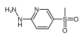 (5-methylsulfonylpyridin-2-yl)hydrazine结构式