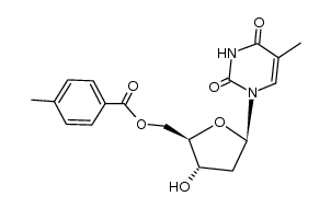 O5'-(4-methyl-benzoyl)-thymidine Structure