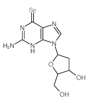 Guanosine, 2-deoxy-6-seleno- (9CI)结构式