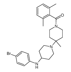 [4-(4-Bromo-phenylamino)-4'-methyl-[1,4']bipiperidinyl-1'-yl]-(2,6-dimethyl-phenyl)-methanone Structure