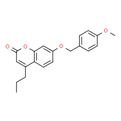 7-[(4-methoxyphenyl)methoxy]-4-propylchromen-2-one Structure