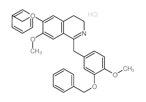 7-methoxy-1-[(4-methoxy-3-phenylmethoxy-phenyl)methyl]-6-phenylmethoxy-3,4-dihydroisoquinoline结构式