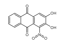 2,3-dihydroxy-1-nitro-anthraquinone结构式