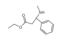 3-METHYLAMINO-3-PHENYL-PROPIONIC ACID ETHYL ESTER结构式