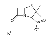 potassium (2S-cis)-3,3-dimethyl-7-oxo-4-thia-1-azabicyclo[3.2.0]heptane-2-carboxylate picture