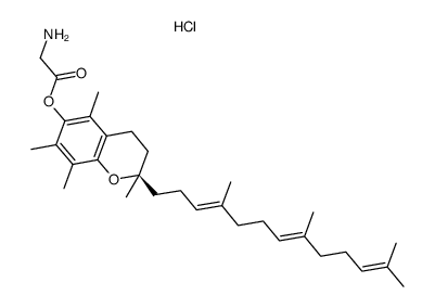 2R-α-tocotrienyl glycinate hydrochloride Structure