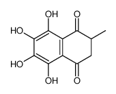 5,6,7,8-tetrahydroxy-2-methyl-2,3-dihydronaphthalene-1,4-dione结构式