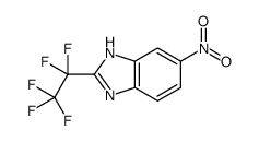 6-nitro-2-(1,1,2,2,2-pentafluoroethyl)-1H-benzimidazole结构式