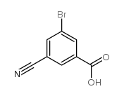 3-溴-5-氰基苯甲酸结构式