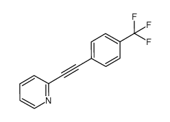 2-(4-trifluoromethyl-phenyl-ethynyl)-pyridine Structure