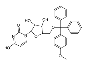 1-[(2R,3R,4S,5R)-3,4-dihydroxy-5-[[(4-methoxyphenyl)-diphenylmethoxy]methyl]oxolan-2-yl]pyrimidine-2,4-dione结构式