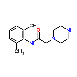 N-(2,6-Dimethylphenyl)-2-(1-piperazinyl)acetamide Structure