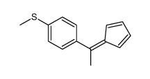 1-(1-cyclopenta-2,4-dien-1-ylideneethyl)-4-methylsulfanylbenzene Structure