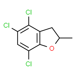 4,5,7-Trichloro-2,3-dihydro-2-methylbenzofuran Structure