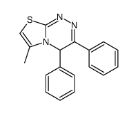 6-methyl-3,4-diphenyl-4H-[1,3]thiazolo[2,3-c][1,2,4]triazine结构式