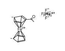 acetylferrocenium hexafluorophosphate Structure