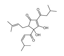 3,4-Dihydroxy-5-(3-methyl-2-butenyl)-2-(3-methyl-1-oxobutyl)-4-(4-methyl-1-oxo-2-pentenyl)-2-cyclopenten-1-one picture