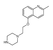 2-METHYL-5-(2-PIPERAZIN-1-YL-ETHOXY)-QUINOLINE structure