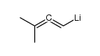 1-lithio-3-methyl-1,2-butadiene结构式