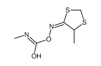 [(E)-(5-methyl-1,3-dithiolan-4-ylidene)amino] N-methylcarbamate结构式