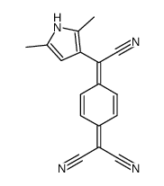 2-{4-[Cyano-(2,5-dimethyl-1H-pyrrol-3-yl)-methylene]-cyclohexa-2,5-dienylidene}-malononitrile Structure