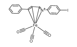 [Fe(CO)3(η-PhCH=CH-CH=N-C6H4Il-4)]结构式