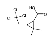 2,2-dimethyl-3-cis,trans-(2',2',2'-trichloroethyl)-cyclopropane-1-carboxylic acid Structure