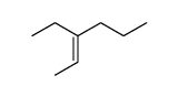 3-ethyl-hex-2-ene Structure