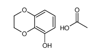 acetic acid,2,3-dihydro-1,4-benzodioxin-5-ol结构式