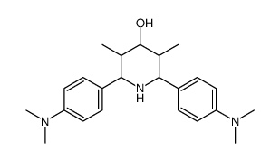 2,6-bis[4-(dimethylamino)phenyl]-3,5-dimethylpiperidin-4-ol Structure