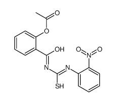 [2-[(2-nitrophenyl)carbamothioylcarbamoyl]phenyl] acetate Structure