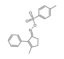 3-Methyl-2-phenyl-2-cyclopenten-1-on-oxim-p-toluolsulfonat结构式
